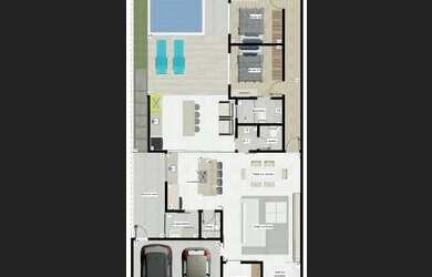 Imagem: A casa em condomínio possui 3 Dormitórios, 4 Banheiros, 4