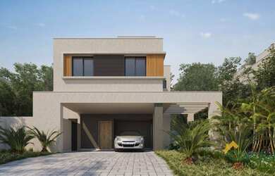 Imagem: A casa em condomínio possui 4 Dormitórios, 5 Banheiros, 201m²