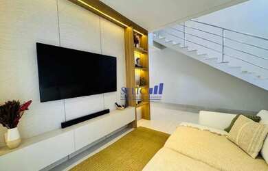 Imagem: A casa em condomínio possui 3 Dormitórios, 3 Banheiros, 4