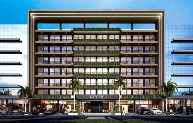 Imagem: O studio possui 1 Dormitório, 1 Banheiro, 1 Vaga na garagem