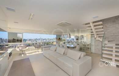 Imagem: O apartamento na cobertura possui 3 Dormitórios, 4 Banheiros