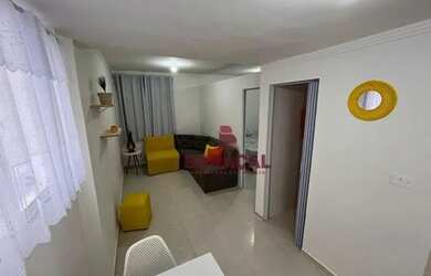 Imagem: O apartamento possui 1 Dormitório, 1 Banheiro, 39m² de Área