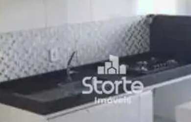 Imagem: O apartamento possui 2 Dormitórios, 1 Banheiro, 1 Vaga na garagem