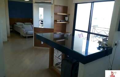 Imagem: O studio possui 1 Dormitório, 1 Banheiro, 1 Vaga na garagem