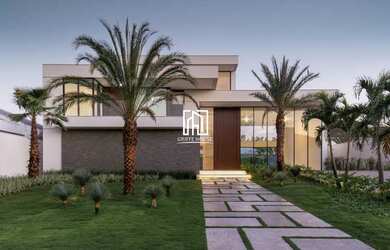 Imagem: A casa em condomínio possui 5 Dormitórios, 5 Banheiros, 4