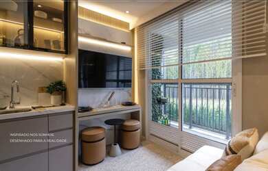 Imagem 2: Apartamento 36m² , 2 dormitórios, varanda a 3 minutos do metrô