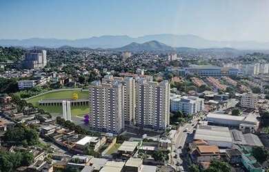 Imagem: O apartamento possui 2 Dormitórios, 1 Banheiro, 1 Vaga na garagem