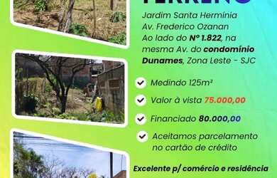 Imagem: O terreno possui 125m² de Área e está localizado em Jardim