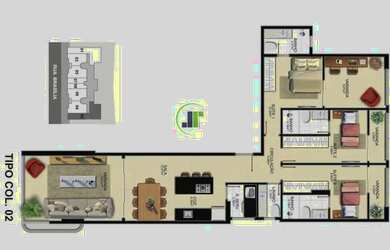 Imagem 8: Lançamento - Edifício Mayan na Praia da Cerca - Guarapari: Apartamentos de Frente para o M