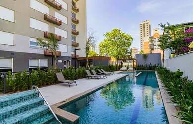 Imagem: O studio possui 1 Dormitório, 1 Banheiro, 1 Vaga na garagem