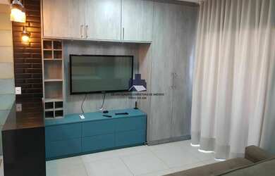 Imagem: O studio possui 1 Dormitório, 1 Banheiro, 1 Vaga na garagem