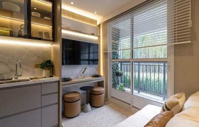 Imagem 8: Apartamento 36m² , 2 dormitórios, varanda a 3 minutos do metrô