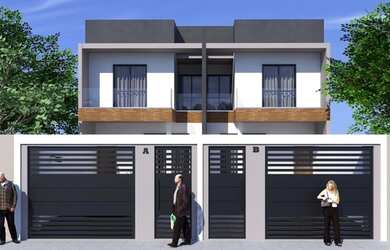 Imagem: A casa possui 3 Dormitórios, 3 Banheiros, 2 Vagas na garagem