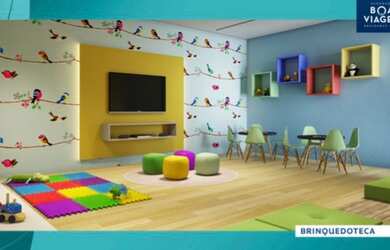 Imagem: O apartamento possui 2 Dormitórios, 1 Banheiro, 1 Vaga na garagem