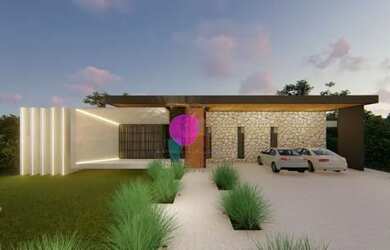 Imagem: A casa em condomínio possui 4 Dormitórios, 5 Banheiros, 3