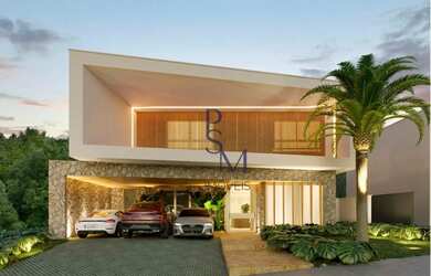 Imagem: A casa em condomínio possui 5 Dormitórios, 5 Banheiros, 5