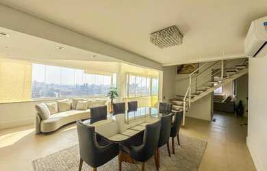 Imagem: O apartamento na cobertura possui 4 Dormitórios, 4 Banheiros