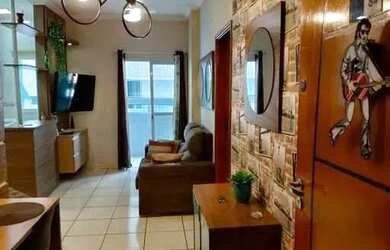 Imagem: O apartamento possui 1 Dormitório, 1 Banheiro, 1 Vaga na garagem