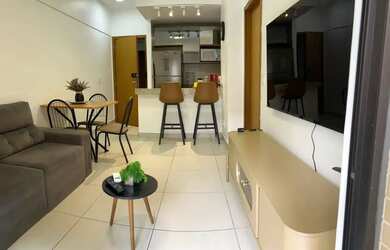 Imagem: O apartamento possui 1 Dormitório, 1 Banheiro, 1 Vaga na garagem