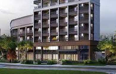 Imagem: O studio possui 1 Dormitório, 1 Banheiro, 27m² de Área e