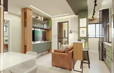 Imagem: O apartamento possui 2 Dormitórios, 2 Banheiros, 1 Vaga na