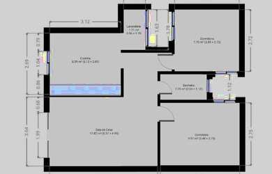 Imagem 2: Cohab Gleba II, próximo a. Montenegro, apto 2 quartos, R$ 1600 com garagem