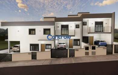 Imagem: A casa possui 3 Dormitórios, 2 Banheiros, 2 Vagas na garagem