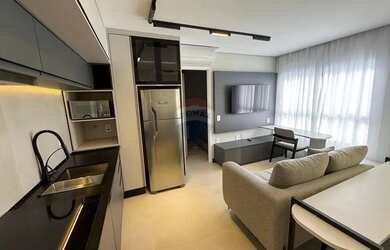 Imagem 3: Apartamento Mobiliado para locação em Pinheiros com 1 quarto, 1 suíte, 1 lavabo, sem vaga