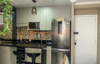 Imagem: O apartamento possui 2 Dormitórios, 1 Banheiro, 1 Vaga na garagem