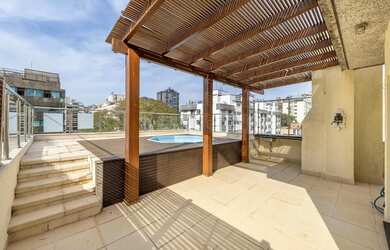 Imagem: O apartamento na cobertura possui 3 Dormitórios, 3 Banheiros