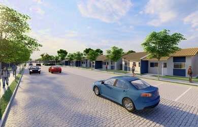 Imagem: A casa possui 2 Dormitórios, 1 Banheiro, 1 Vaga na garagem