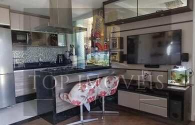 Imagem: O apartamento possui 3 Dormitórios, 2 Banheiros, 2 Vagas na