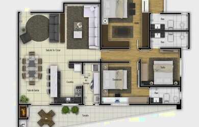 Imagem 15: Apto. Centro, San Blas,3 quartos com suites, sacada com churrasqueira,...