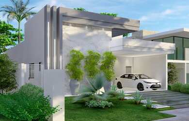 Imagem: A casa em condomínio possui 3 Dormitórios, 4 Banheiros, 2