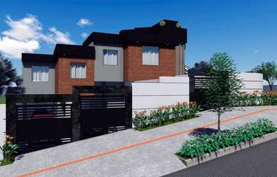 Imagem: A casa possui 3 Dormitórios, 2 Banheiros, 2 Vagas na garagem