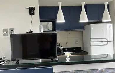 Imagem: O apartamento possui 1 Dormitório, 1 Banheiro, 1 Vaga na garagem