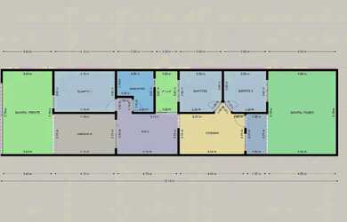 Imagem 2: Casa Jardim Ouro Verde 1 - 3 Quartos - Avenida Atlantica - 83m