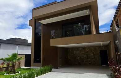 Imagem: A casa em condomínio possui 4 Dormitórios, 5 Banheiros, 4