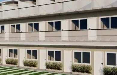 Imagem: A casa em condomínio possui 1 Dormitório, 1 Banheiro, 1 Vaga