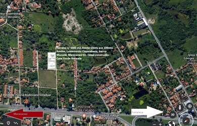 Imagem: O terreno possui 5.000m² de Área e está localizado em Mucunã