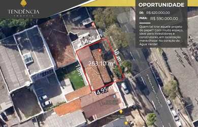 Imagem: O terreno possui 263m² de Área e está localizado em Água