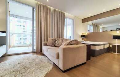 Imagem: O studio possui 1 Dormitório, 1 Banheiro, 1 Vaga na garagem