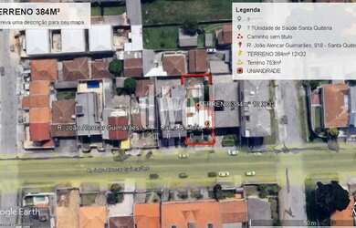 Imagem: O terreno possui 384m² de Área e está localizado em Santa