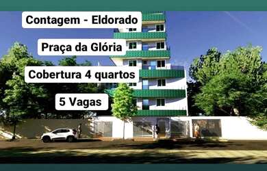 Imagem: O apartamento na cobertura possui 4 Dormitórios, 5 Banheiros