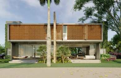 Imagem: A casa possui 4 Dormitórios, 1 Banheiro, 2 Vagas na garagem