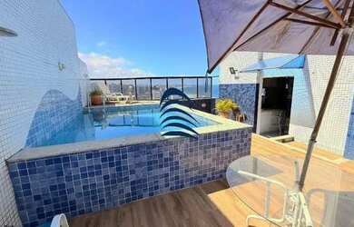 Imagem: O apartamento na cobertura possui 2 Dormitórios, 3 Banheiros