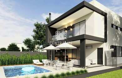 Imagem: A casa em condomínio possui 1 Dormitório, 5 Banheiros, 2 Vagas