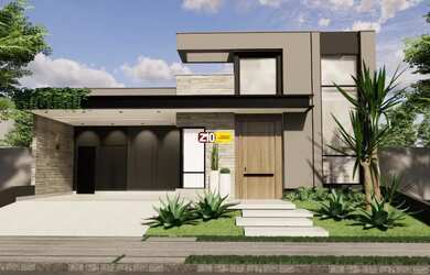 Imagem: A casa em condomínio possui 3 Dormitórios, 4 Banheiros, 4