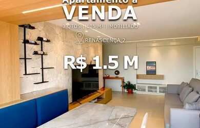 Imagem: O apartamento possui 3 Dormitórios, 3 Banheiros, 2 Vagas na