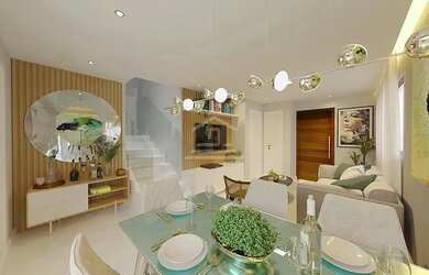 Imagem: A casa possui 4 Dormitórios, 5 Banheiros, 2 Vagas na garagem